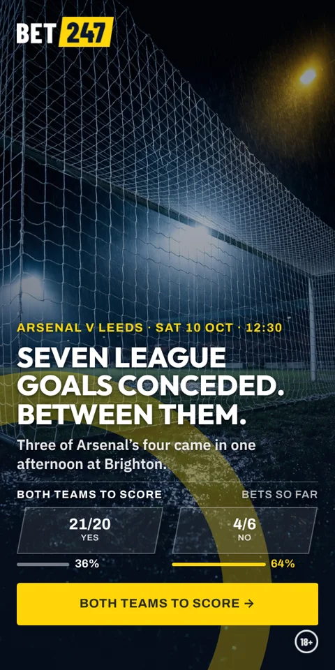 The same match as a Bet247 display banner, 300 by 600.